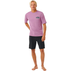 2024 Rip Curl Mens Mason Pipe Surflite UPF Rash Vest 14XMRV - Dusty Purple